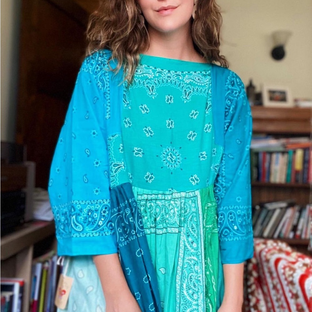 Psychic Outlaw Bandana Dress Classic Sleeve